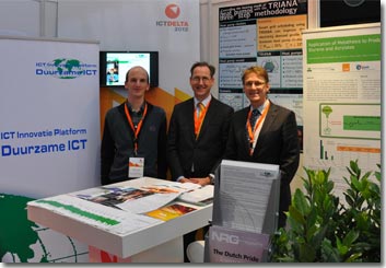 Stichting IIP Duurzame ICT met diverse themasessies en stand op ICTDelta 2012 - 24 oktober 2012 - BeursWTC, Rotterdam